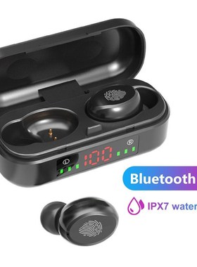 V8 TWS Bluetooth 5.0 Wireless Headset Earphones Digital Dis