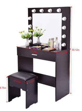 【S Warehouse】Dressing Table FCH With a Light Cannon Large