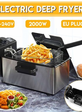 3L 2KW Heavy Duty Stainless Steel Electric Deep Fryer Commer