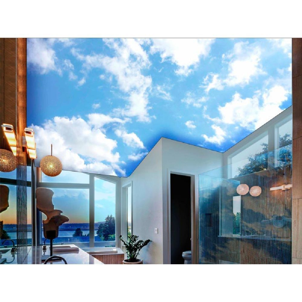 fireproof and waterproof cold fitting stretch ceiling decora