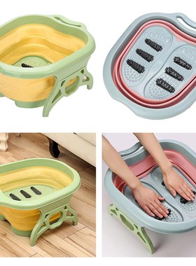 Collapsible Plastic Foot Soaking Tub Bucket Bowl Foot Spa S