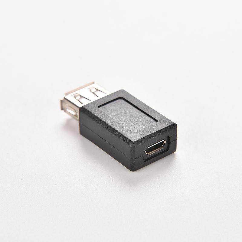 black usb 2.0 type a female to b female micro usb 5 pin data