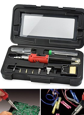 10 in 1 Digital Electric Soldering Iron Set Butane Gas Iron