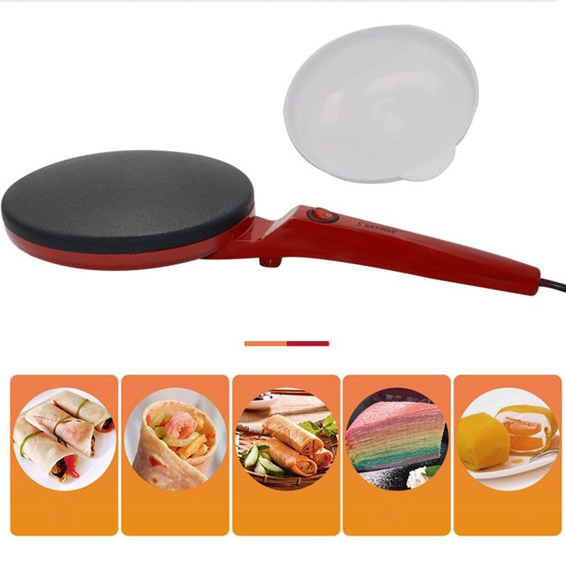 220v non-stick electric crepe pizza maker pancake machine no