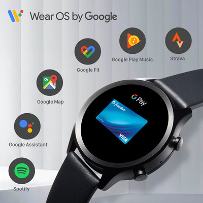 TicWatch C2 Plus Wear OS Smartwatch 1GB RAM Built in GPS Fi