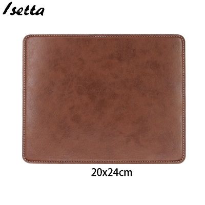 Anti-slip Mouse Pad Leather Gaming Mice Mat Desk 200x240mm C