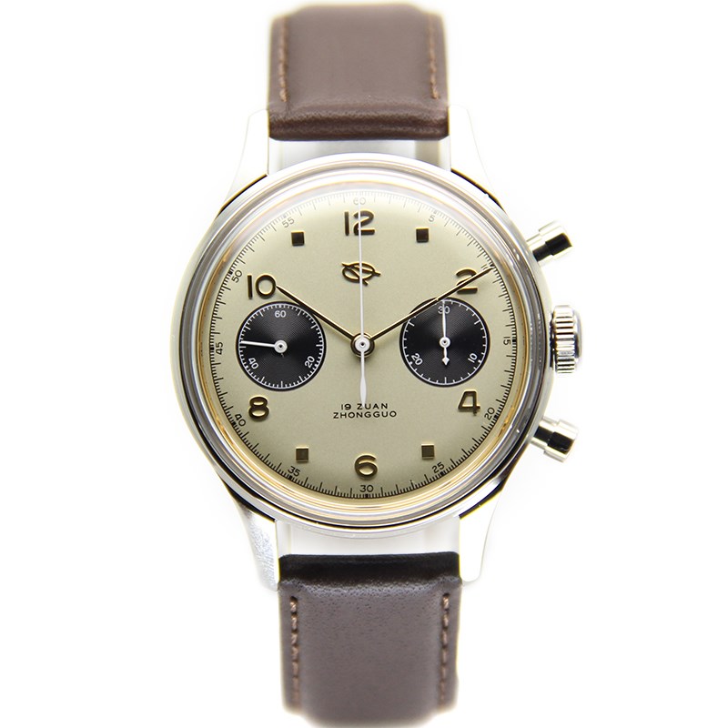 Retro Business Men's Chronograph Watch 19 zuan 1901 Seagull-封面