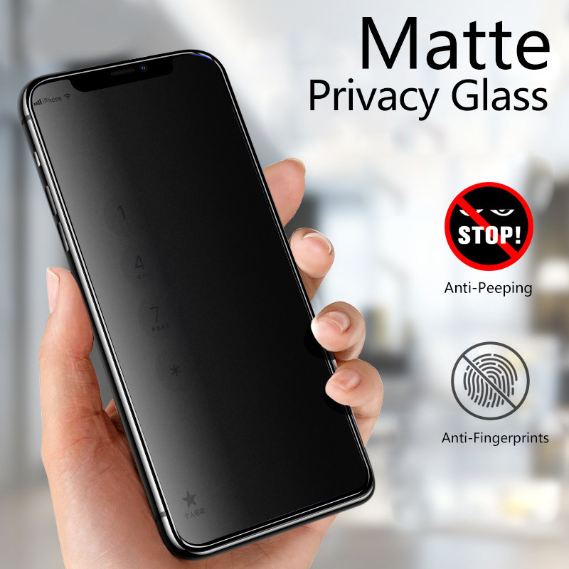 matte privacy anti spy full protector for iphone 12 11 pro