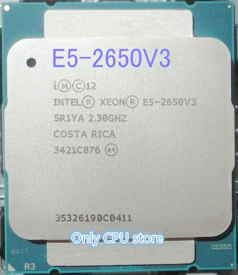 original  xeon e5-2650v3 2.3ghz 25m 10-cores 22nm lga2011-3