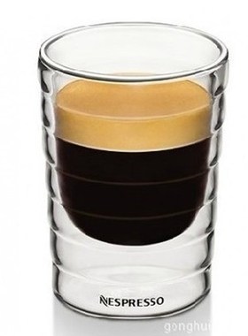 Caneca hand blown Double Wall Glass cup canecas Nespresso co