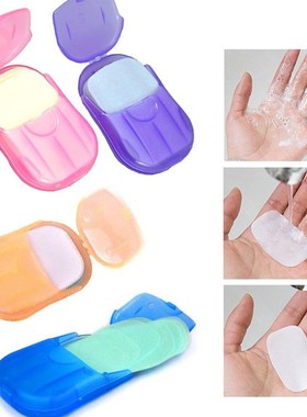 Outdoor Portable Mini Soap Scented Paper Sheets Slice Bath