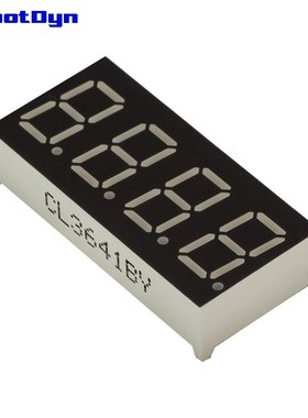 5pcs = 4-Digit 7-segts LED Display tube, decimal, WHITE, BLE