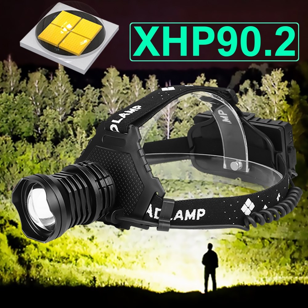 xhp90.2 led headlight xhp90 high power head lamp usb head t