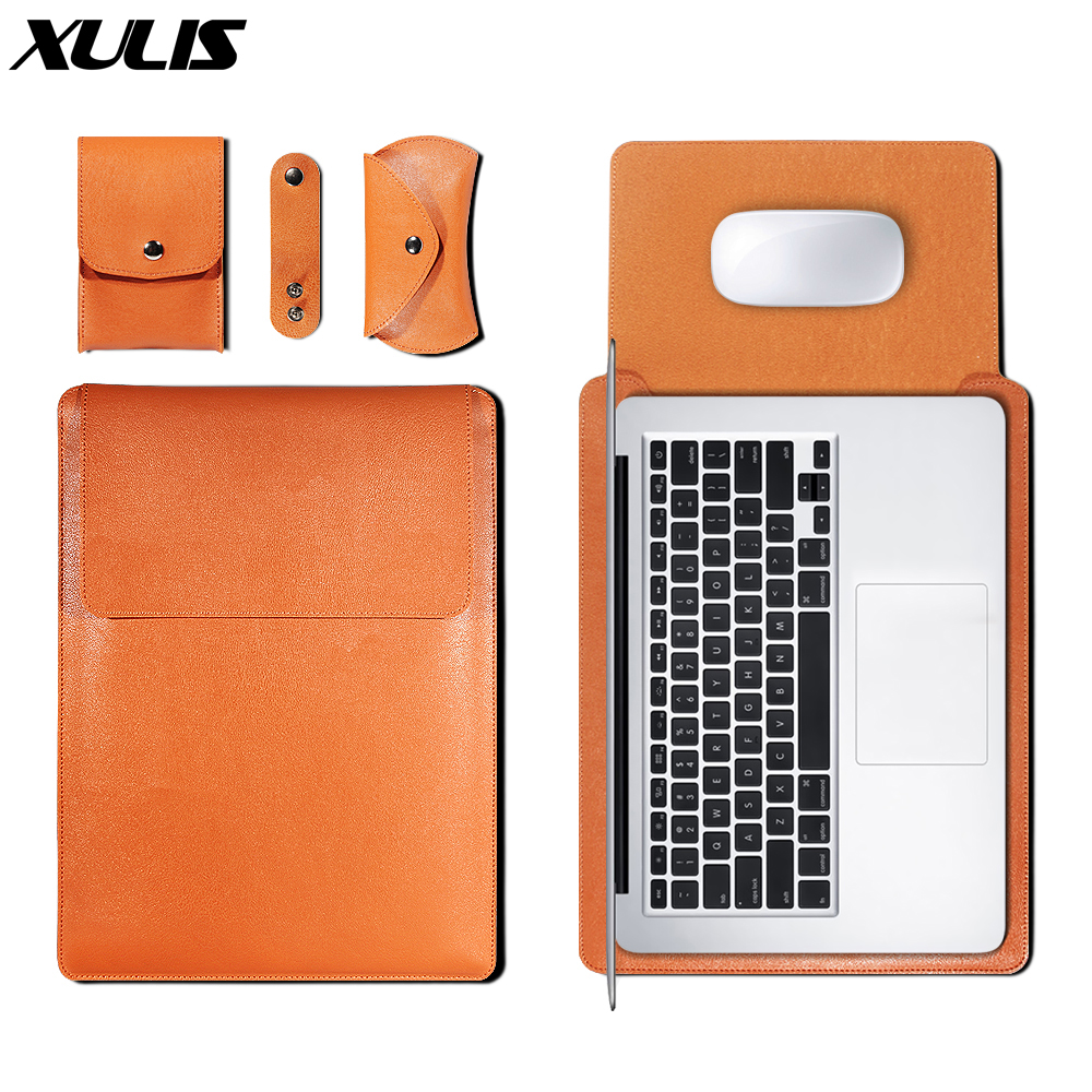 PU Leather Sleeve Bag Case For Macbook Air Pro 11 12 13 15 1