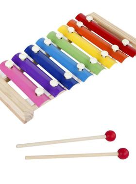 Wooden Octave Xylophone Learning Education Montessori Toy Se