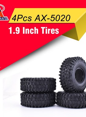 4Pcs ASAR AX-5020 1.9 Inch 120mm Rubber Rocks Crawler ires y