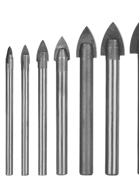 DAYFLI 3-16mm Glass Drill Bit Set Tungsten Carbide Tipped Ce