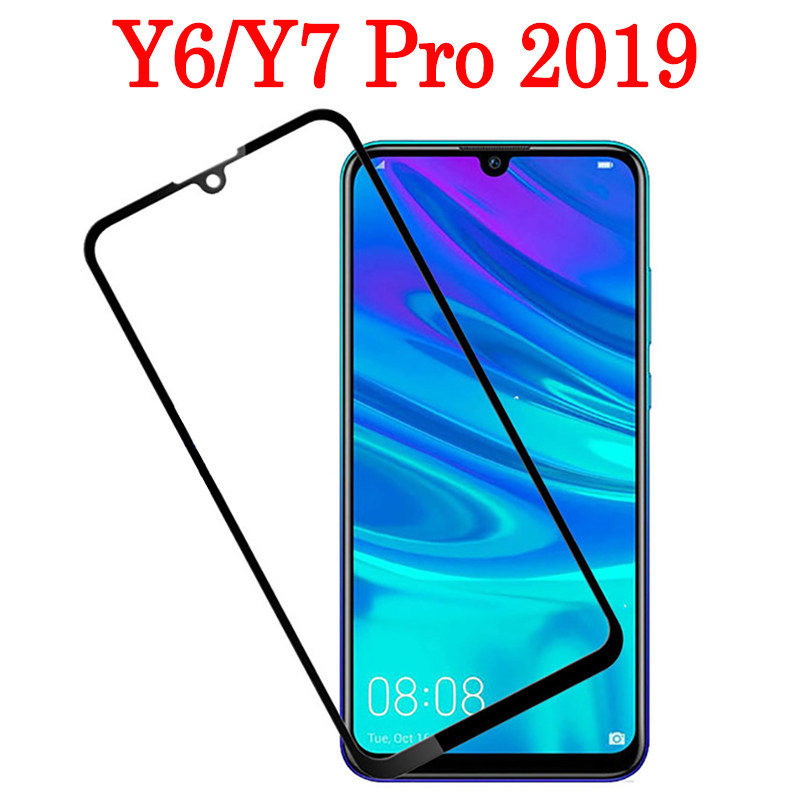y6 pro protect glass on  huawei y 6 7 y7 pro 2019 7y 6y y6