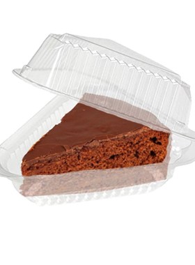 100pcs Pie Sandwich Cake Box Snack Pastry Transparent Contai