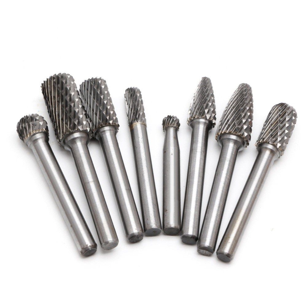 11/11 low price bide rotary burr set 1/4 inch shank double c