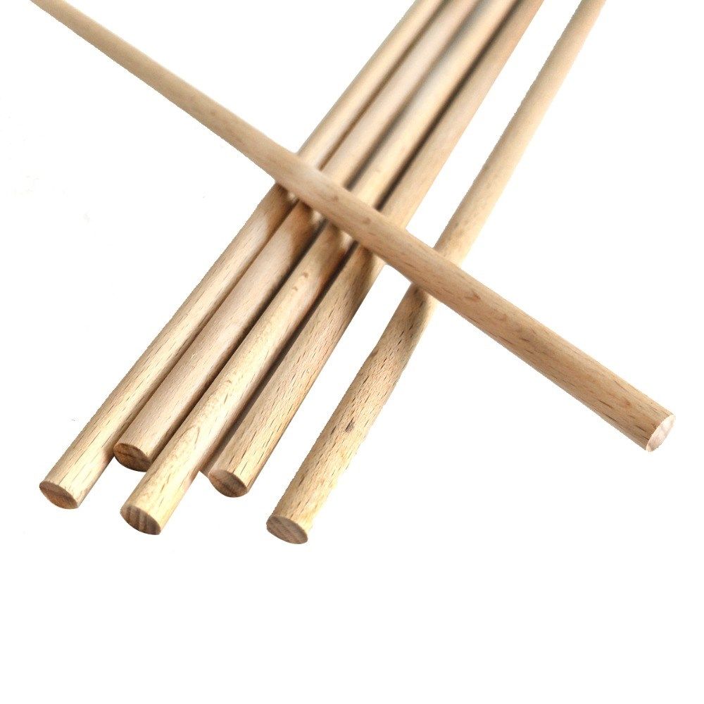 10pcs 30cm long 5mm 50mm diy wooden round dowel rods pole s