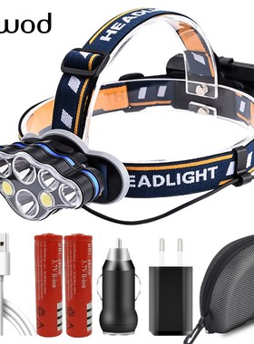 XM L T6 Headlight Super Bright USB Rechargeable 18650 Batte
