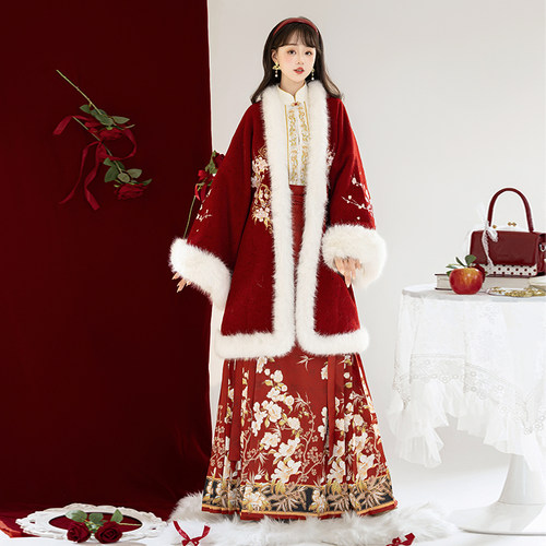 明制马面裙妃亦坊汉服冬季古装