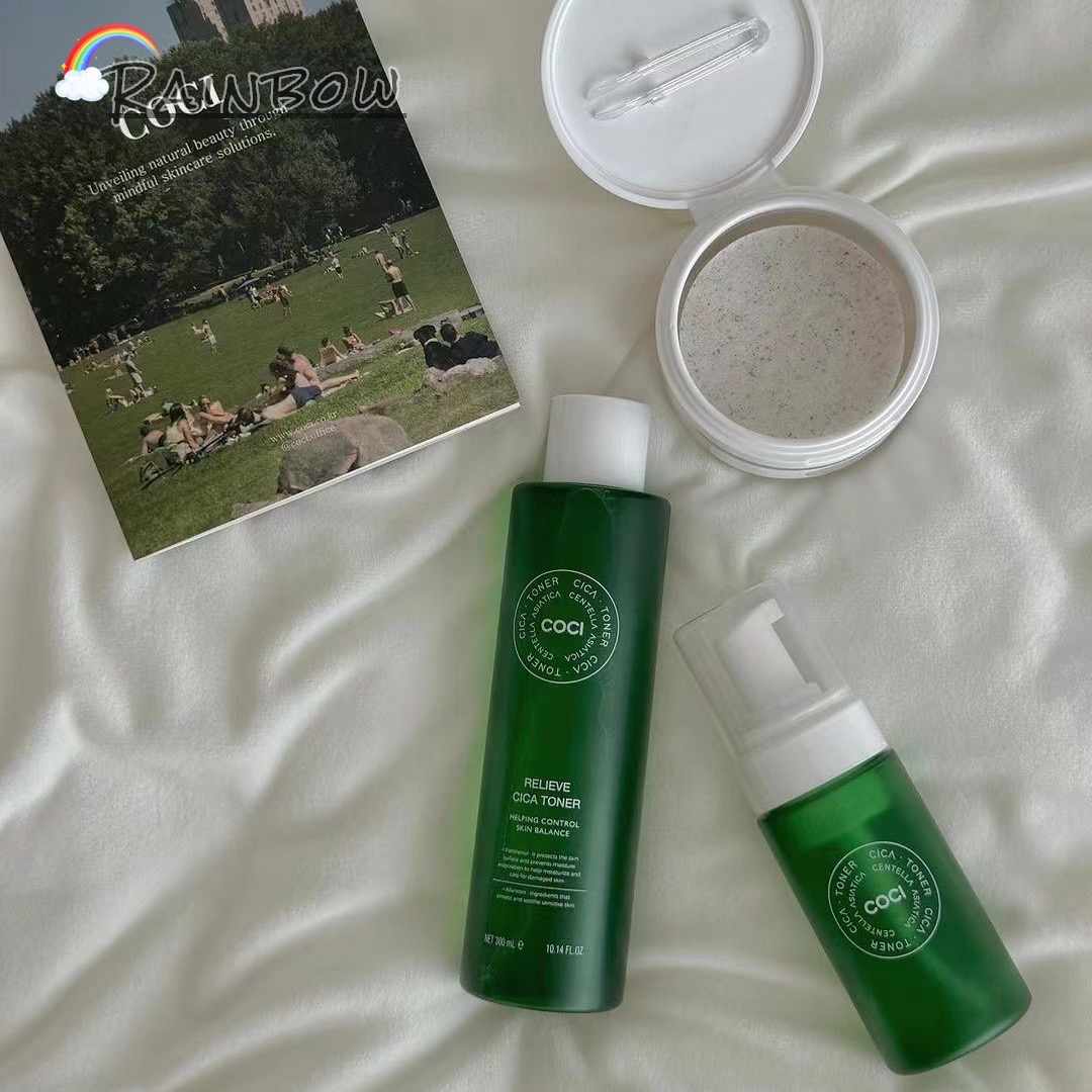 韩国COCI泡沫爽肤水 马德卡索绿水 胶原蛋白粉水修复屏障痘痘舒缓