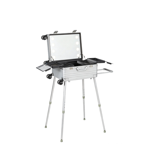 妆百纳PC化妆箱加大加深带灯镜