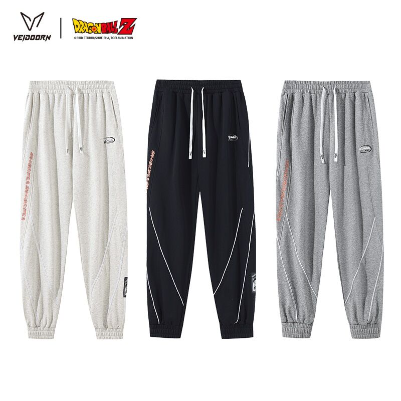 维动龙珠Z联名运动长裤男束脚秋