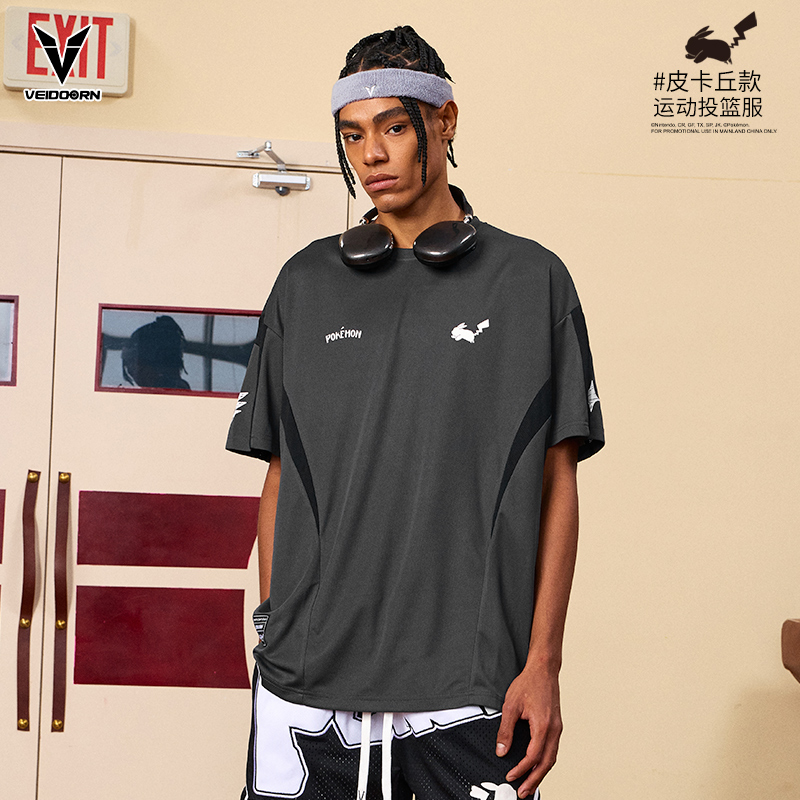 维动宝可梦短袖投篮服T恤男美式