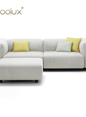 Sfoolux意式极简轻奢大平层设计soft modular sofa大户型布艺沙发