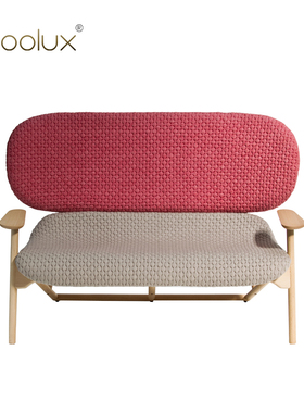 Sfoolux意式现代极简直排拼色小户型布艺沙发Klara克拉拉沙发