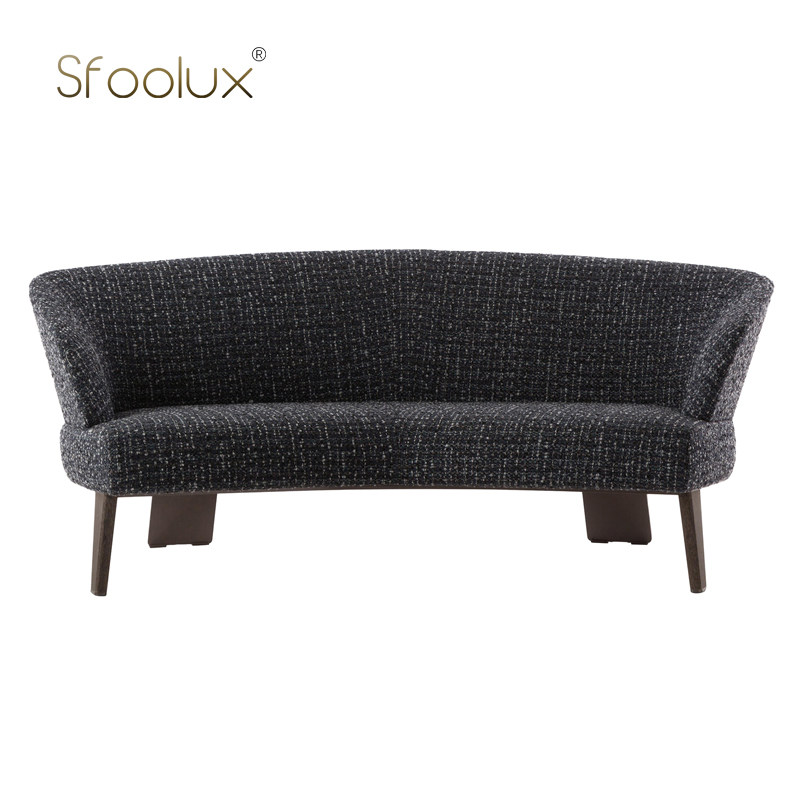 Sfoolux克里德沙发 creed sofa意式轻奢别墅客厅弧形双人布艺沙发