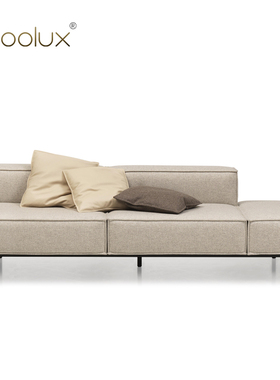 Sfoolux DS-22sofa 意式轻奢别墅样板间客厅直排双人位真皮沙发