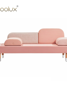 Sfoolux北欧简约咖啡厅 客厅现代轻奢设计师布艺沙发 向沙发ej123