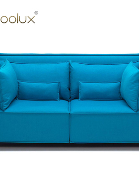 Sfoolux矮背沙发alcove plume sofa意式极简客厅休闲双人布艺沙发