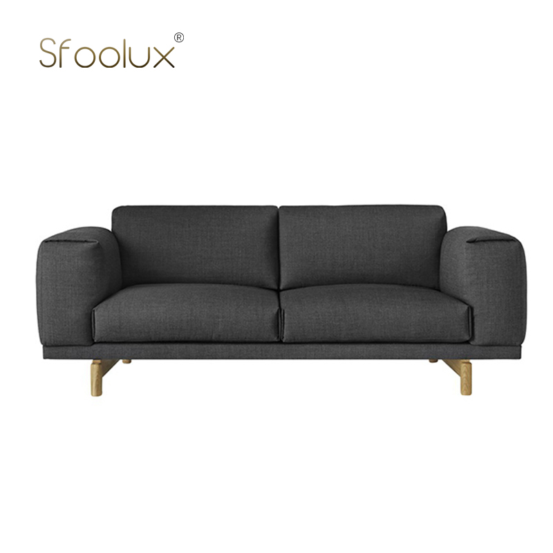 Sfoolux海绵否北欧双座沙发