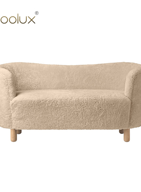 Sfoolux北欧创意轻奢设计风创意弧形 MINGLE SOFA 客厅布艺沙发
