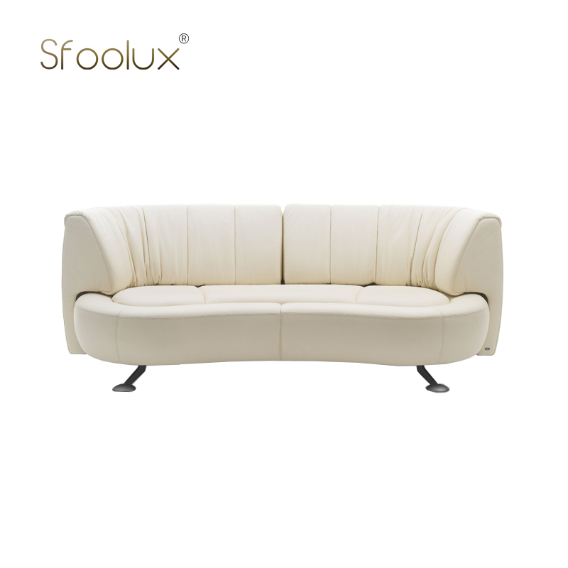 Sfoolux意式轻奢家用休闲旋转靠背弧形皮艺沙发 DS-1064沙发