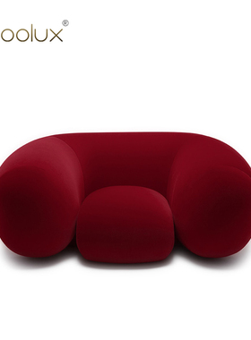 Sfoolux火MOLLO高端艺术设计懒人休闲布艺客厅单人沙发