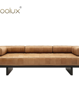 Sfoolux意式轻奢简约家用卧室直排皮艺沙发 DS-80 双人位沙发