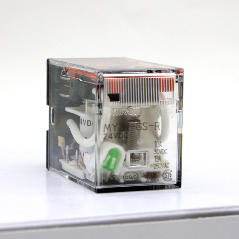 欧姆龙继电器24v220中间my/ly2/4n-j/gs一omron14/8脚ac小型交流