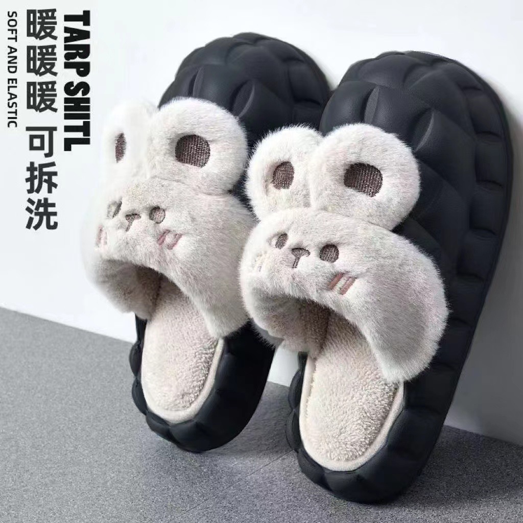 防水棉拖可拆卸居家情侣保暖