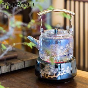 不锈钢电陶炉贝彩烧玻璃壶功夫茶专用煮水茶器简约风 网红款