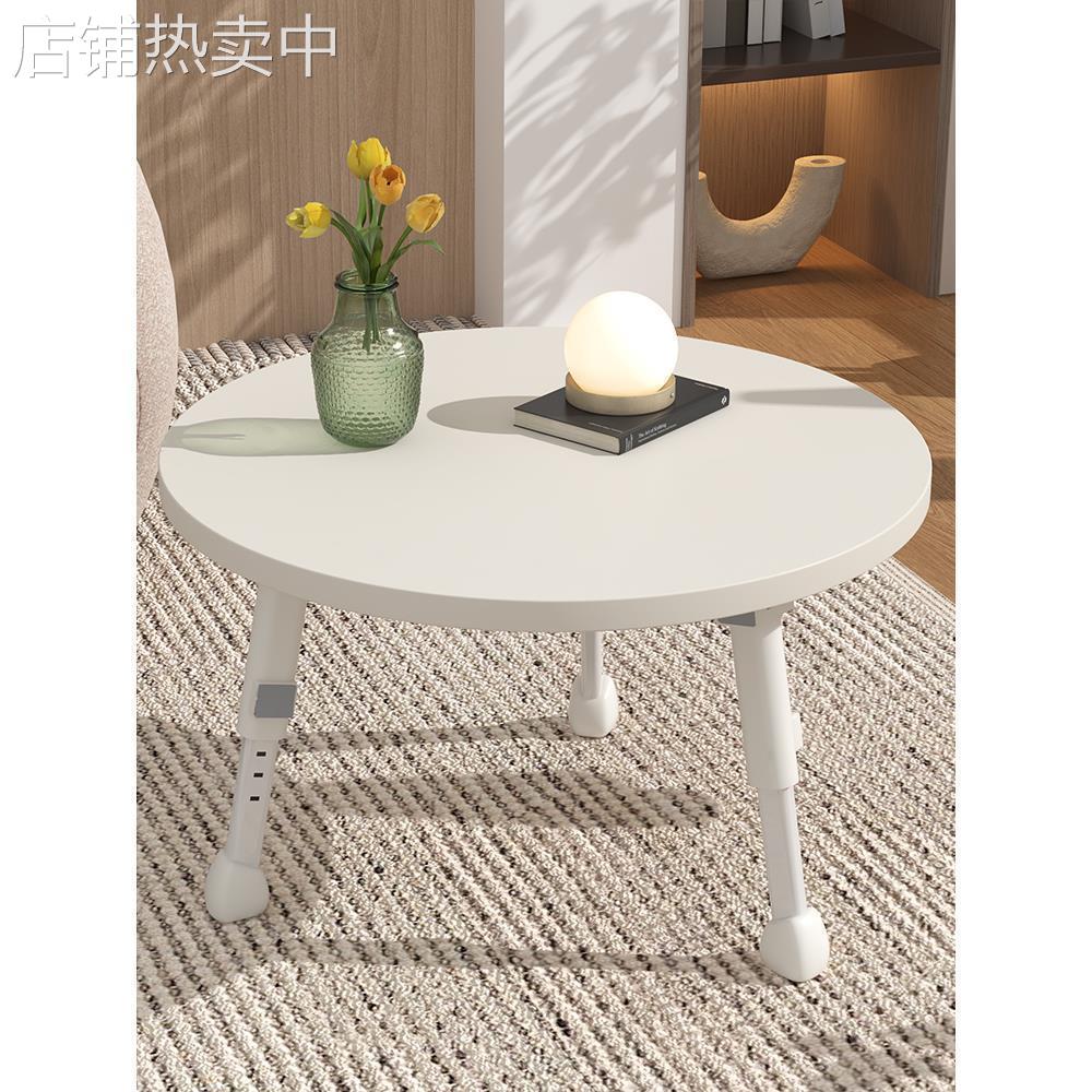 可升降折叠飘窗小桌子边几小茶几榻榻米小圆桌茶桌小矮桌窗台彭泉