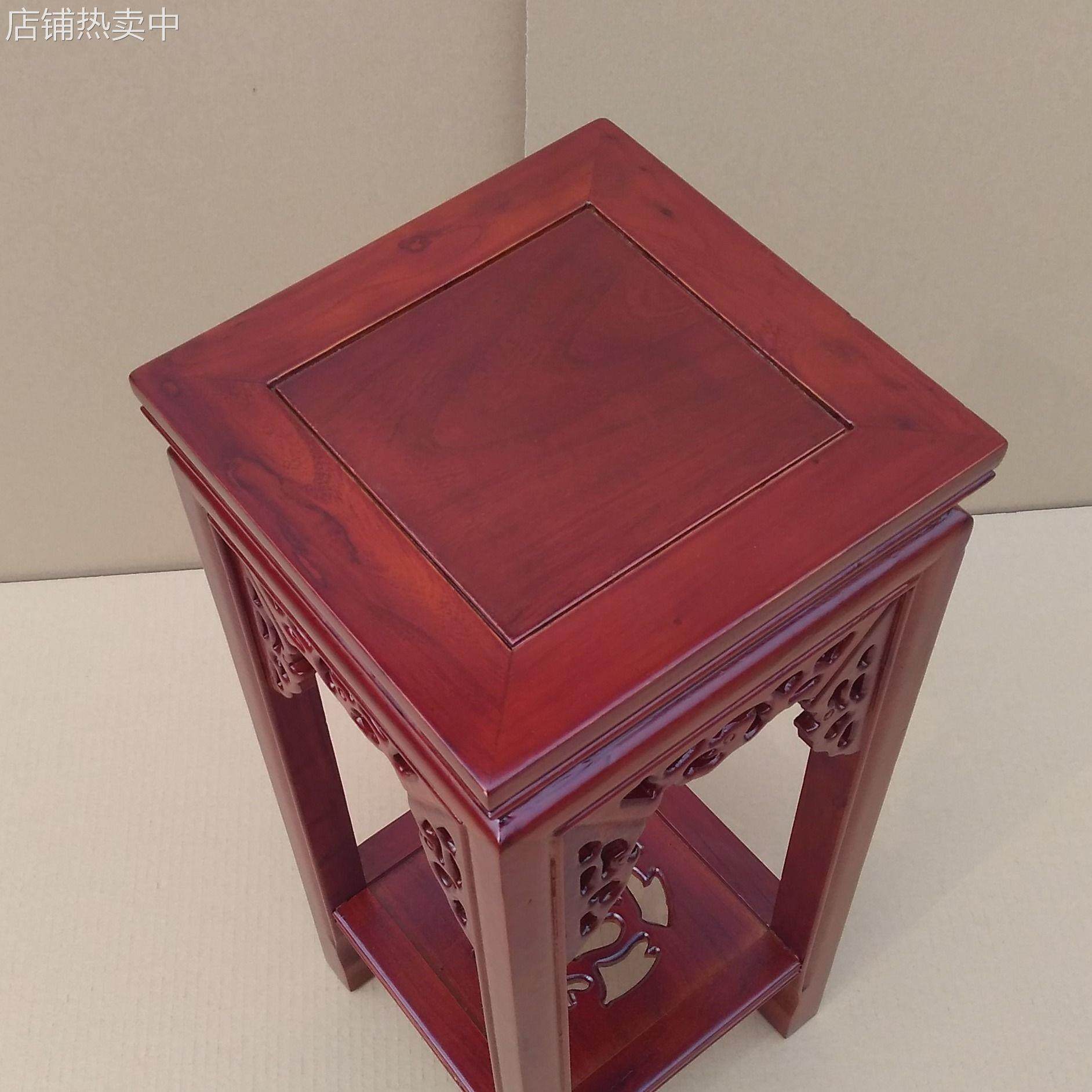 包邮阳台落地绿萝室内多层盆景花架实木客厅单个整装鱼缸花盆格坤