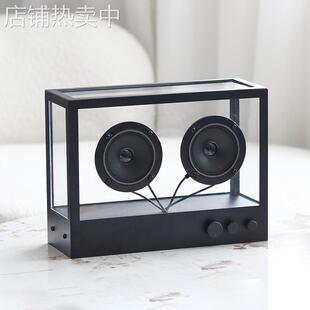 现代轻奢摆件样板间卧室床头柜桌面音响音箱组合搭配软装饰品摆设