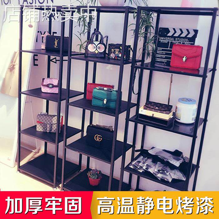 服装店鞋包架橱窗展示架饰品陈列架铁艺家用多层收纳置物架货架子