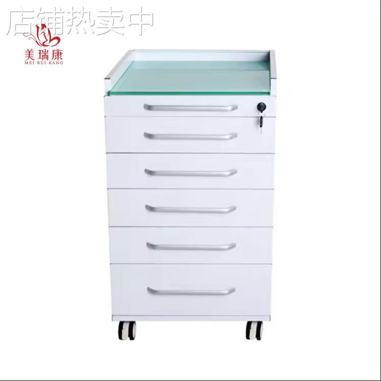美发推车发廊工具车美容手推车理发店多功能工具柜抽屉带轮子柜台
